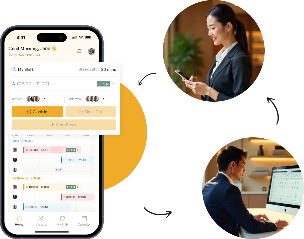 Boutique DX mobile app - dashboard