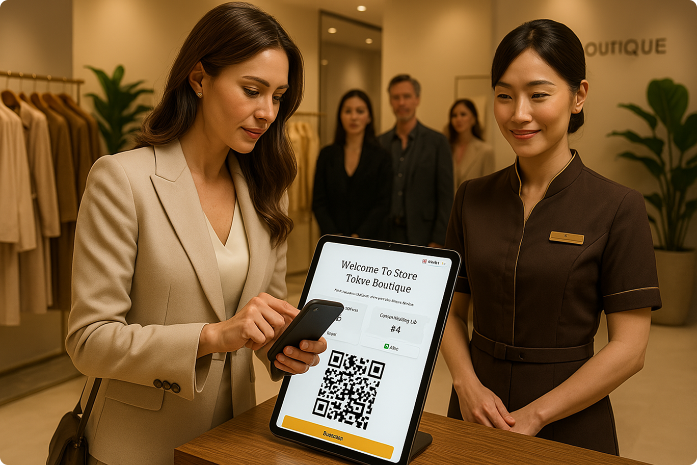 Boutique DX mobile app - dashboard